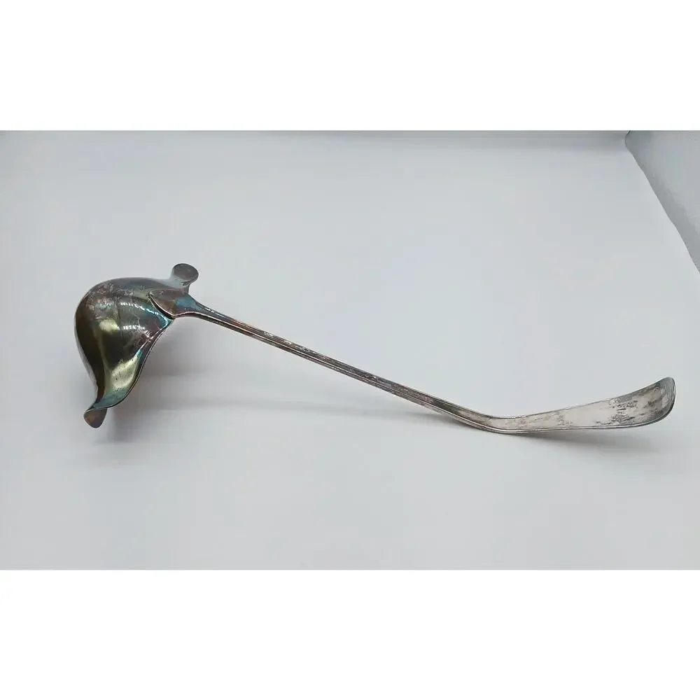 Vintage Silverplate Punch Ladle International Silver Co. IS, Curved Handle